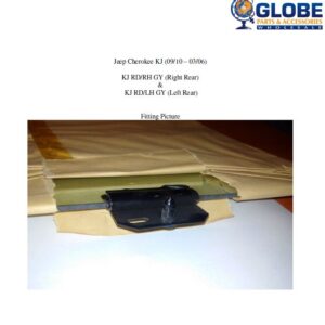 RH REAR DOOR GLASS W/FITT GREEN